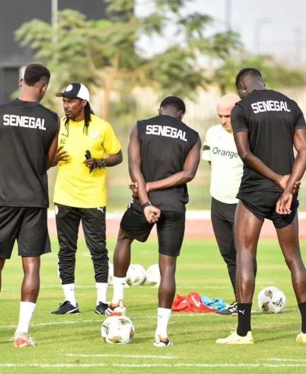 Dernier galop des Lions avant le match contre le Niger