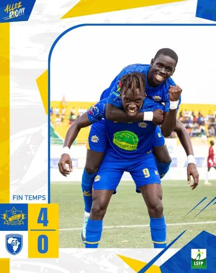 Ligue 1 sénégalaise, 12e journée, Teungueth FC étrille Génération Foot 4-0