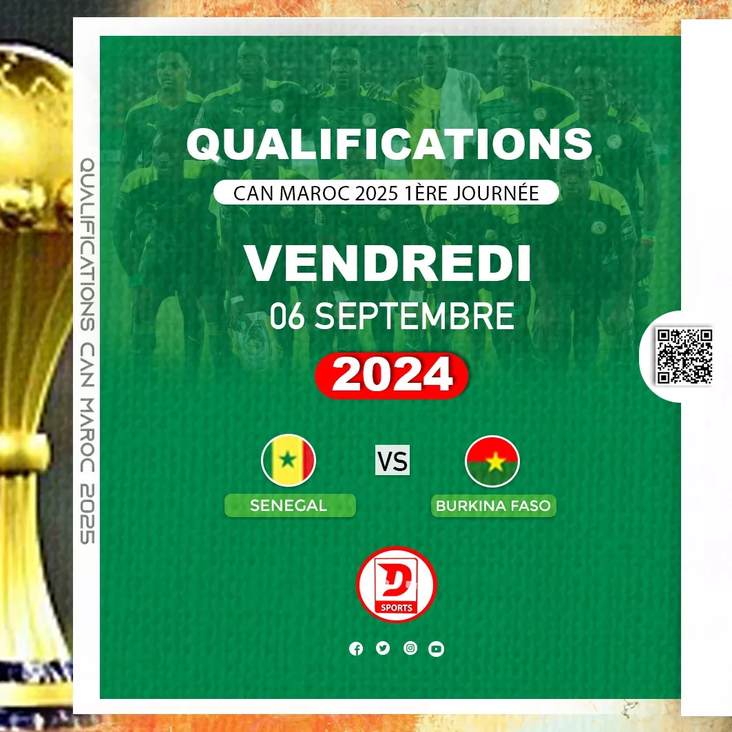 CAN 2025 (Q) : Sénégal-Burkina Faso, tous les détails (arbitres, dates, heures)