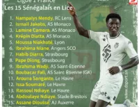 Ligue 1 France le nombre de Sénégalais