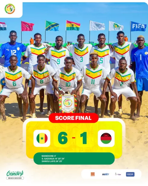 Beach Soccer Sénégal vs Malawi