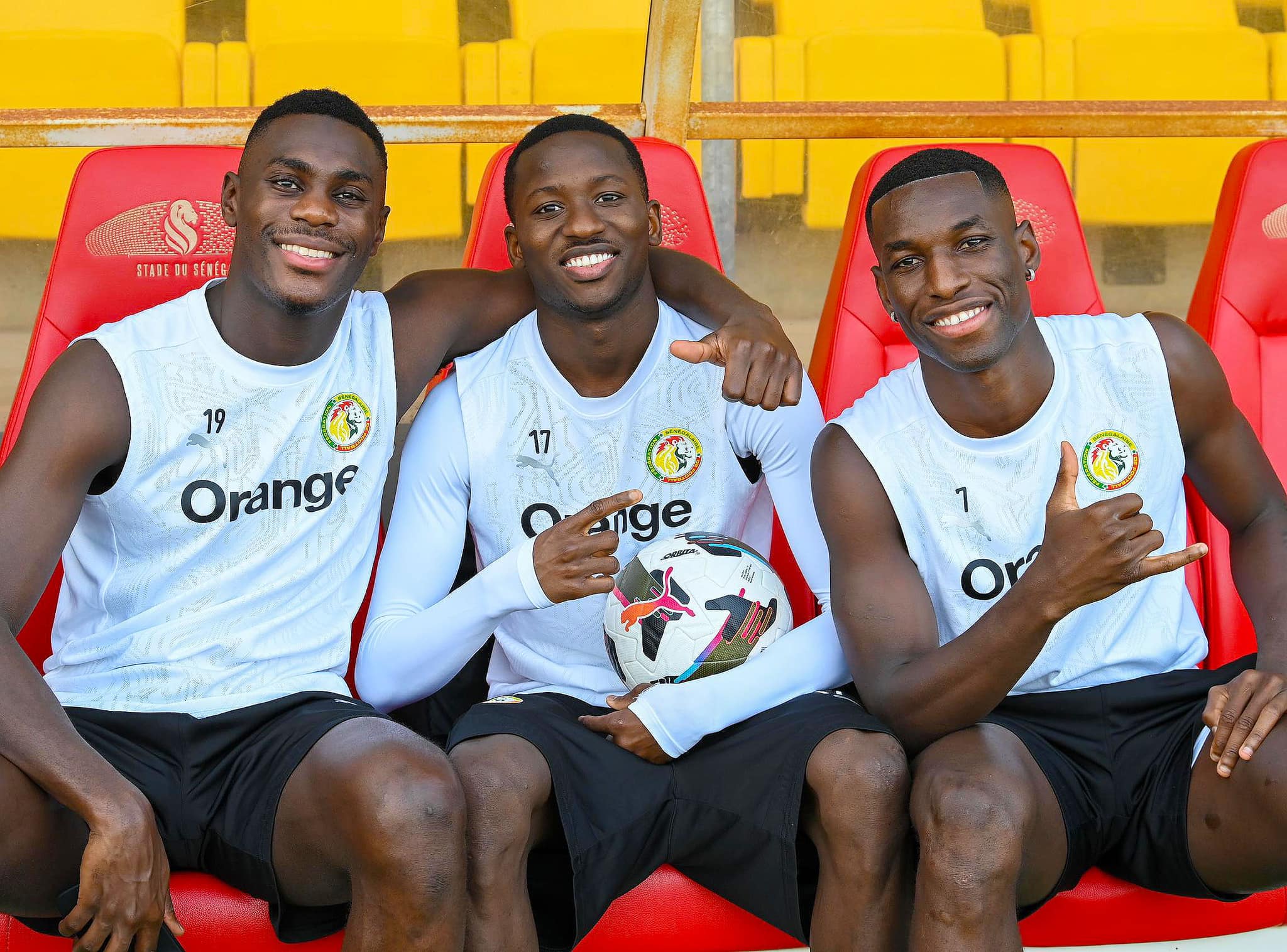 Entrainement des Lions du Sénégal