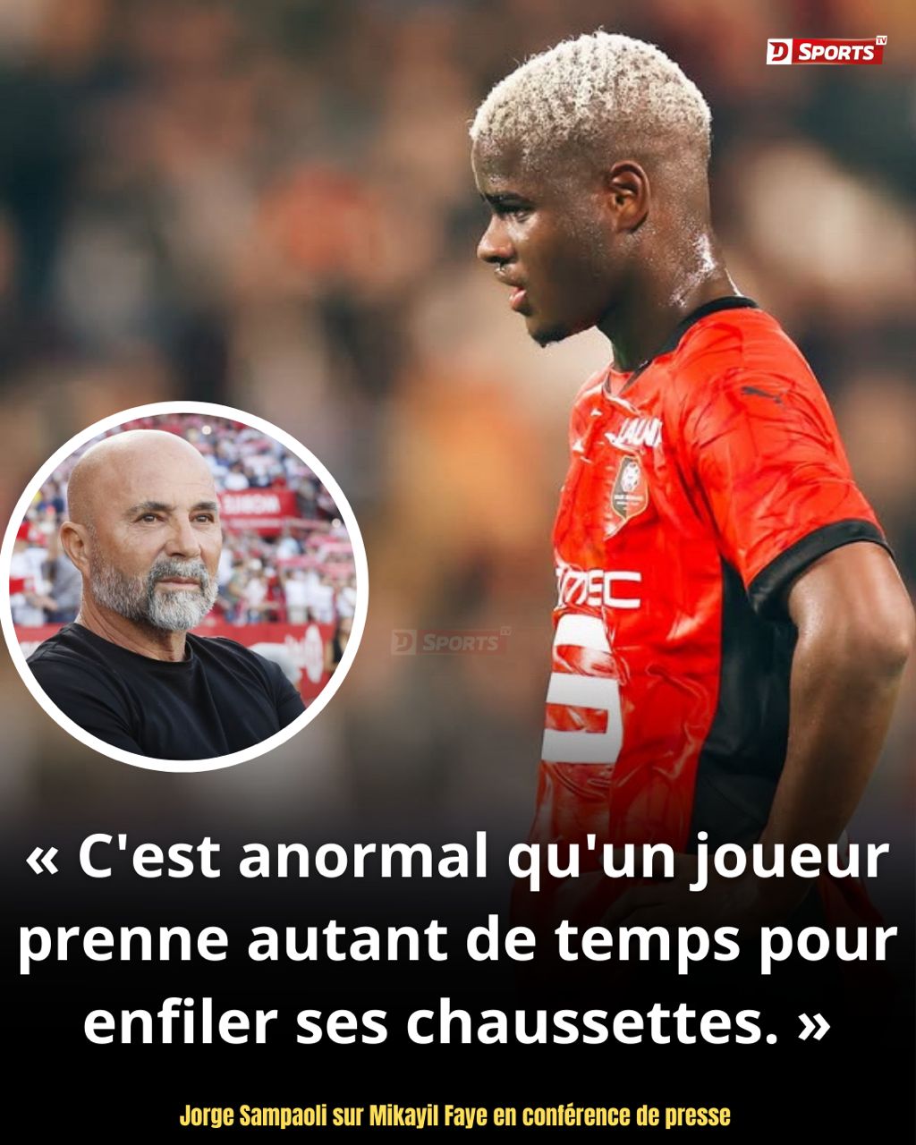 Mikayil Ngor Faye provoque la colère de Sampaoli