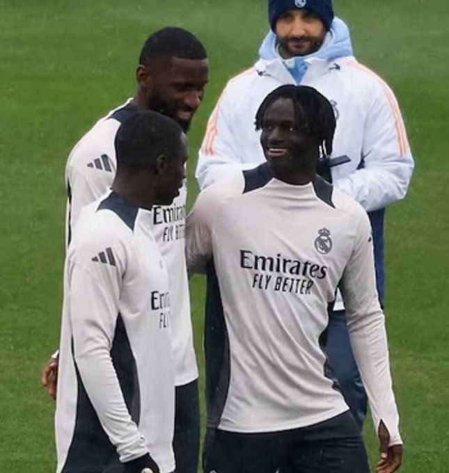 Babacar Diocou, présent à l'entraînement du Real Madrid, mardi