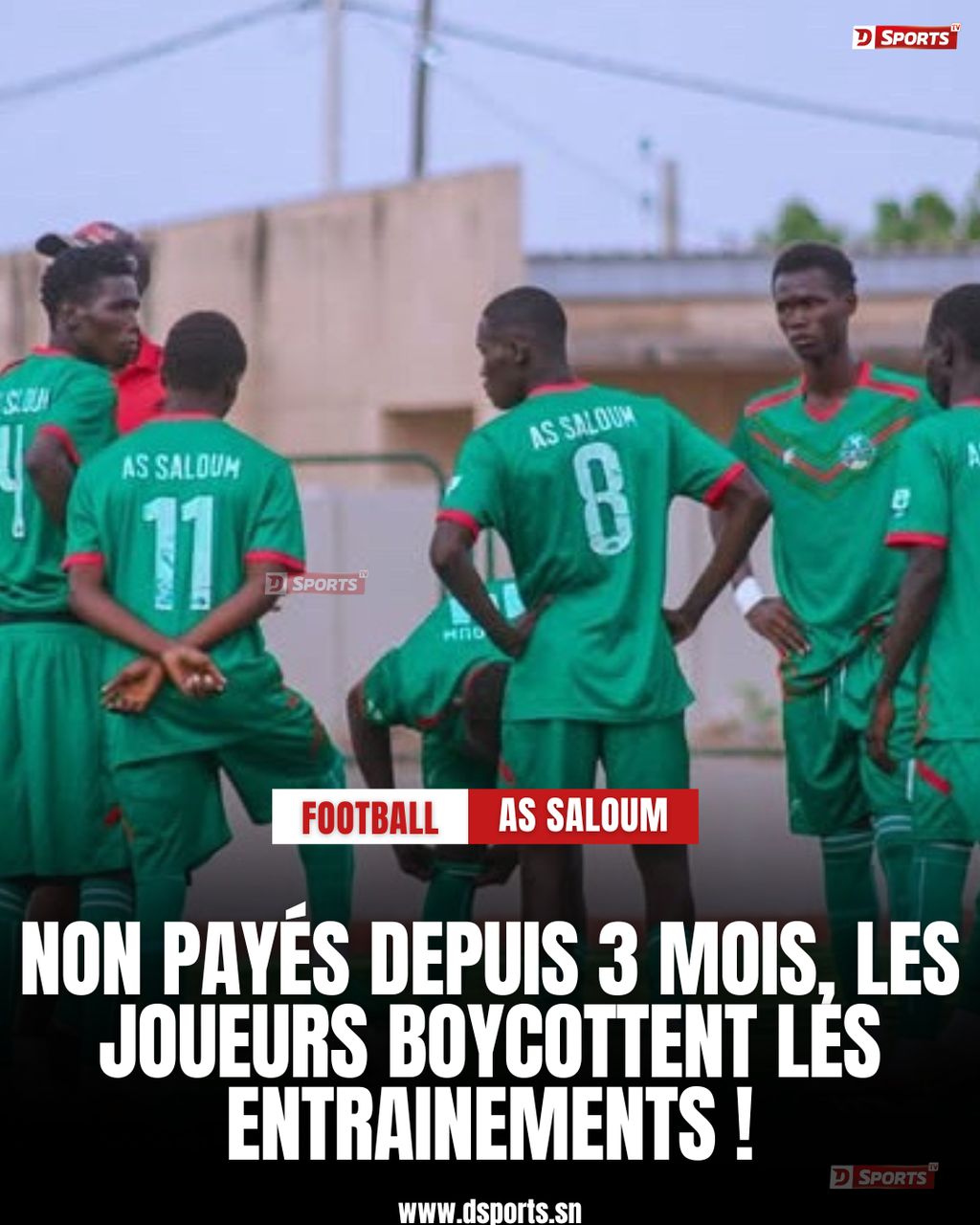 AS Saloum grève des joueurs