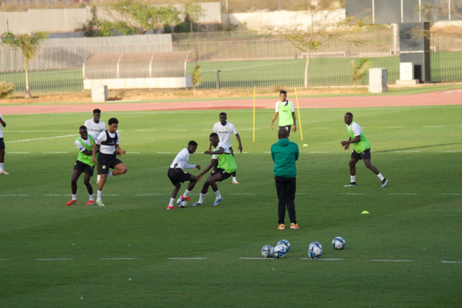 Entrainement des Lions du Sénégal