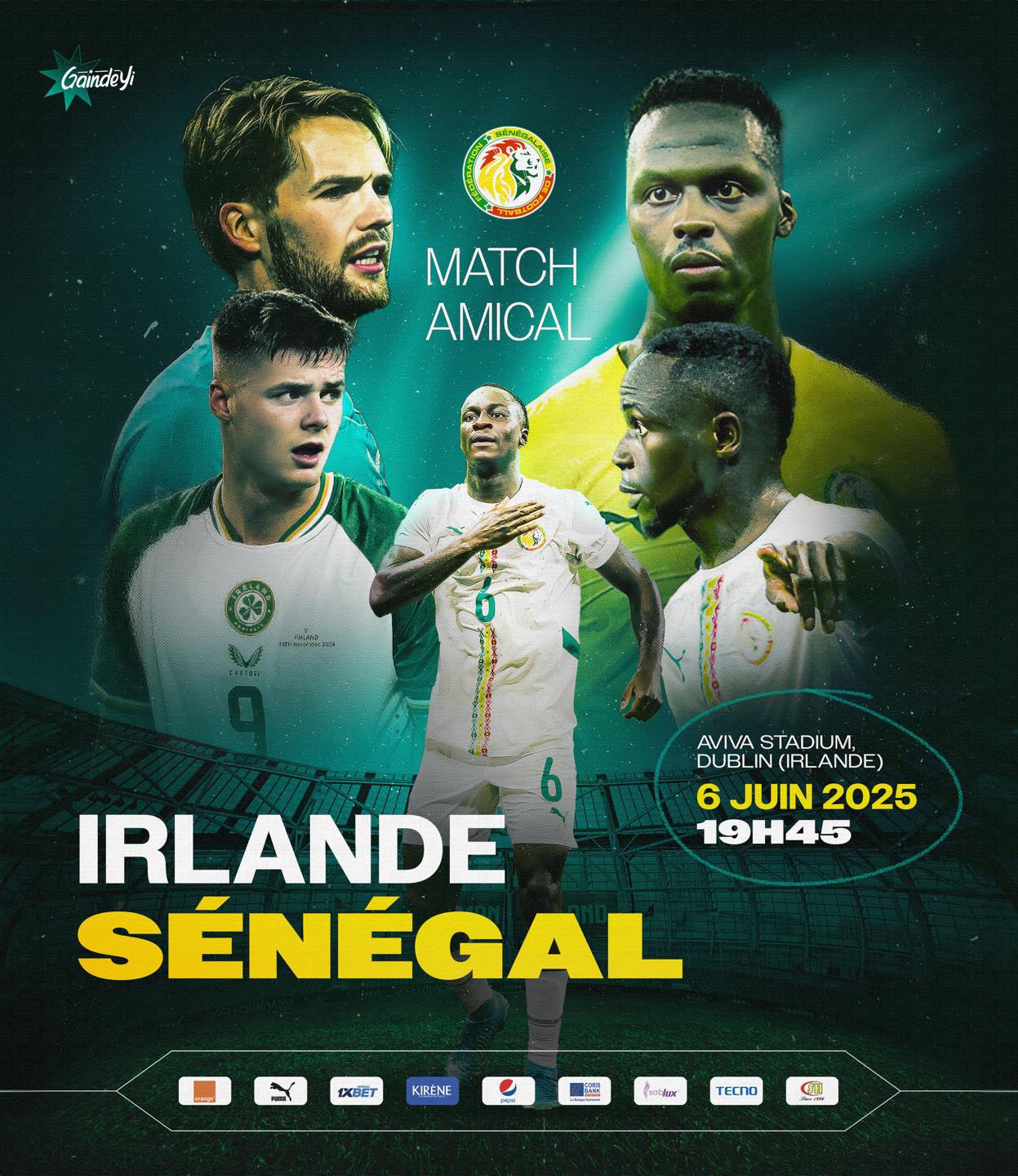 Irlande vs Sénégal amical