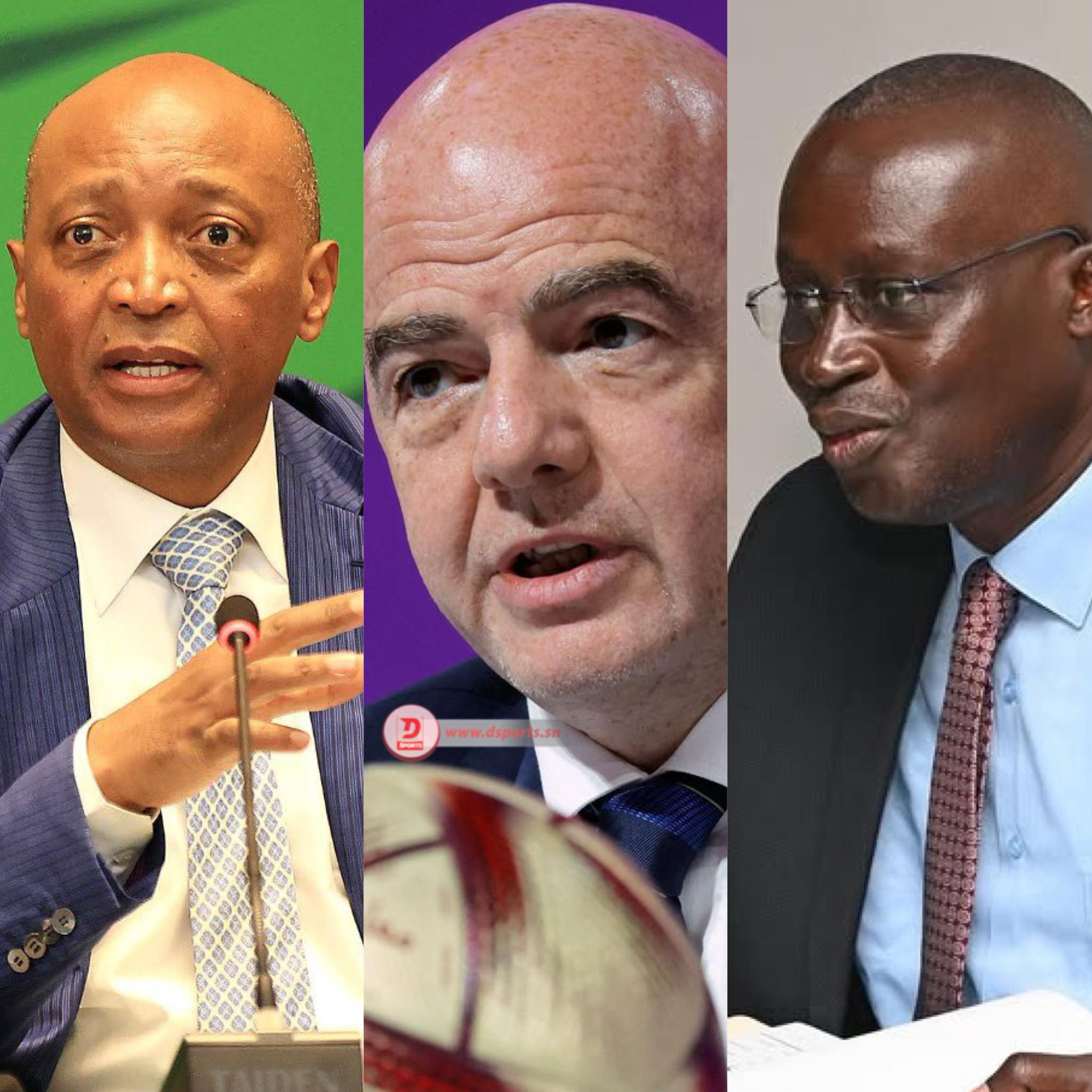 Patrice Motsepe Me Augustin Senghor et Infantino