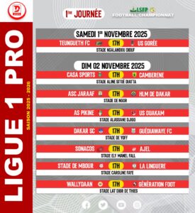 Ligue 1 Sénégal 1ère journée