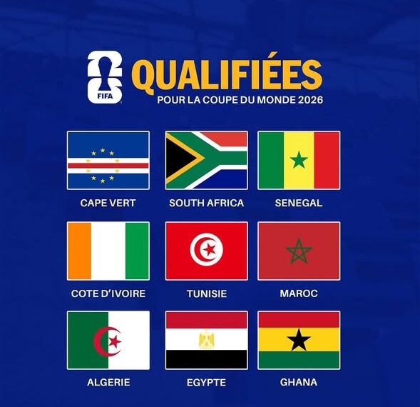 Les pays africains qualifiés au Mondial 2026