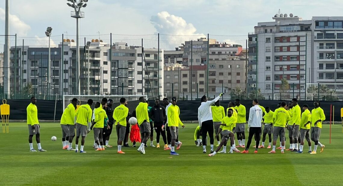 Entrainement du Sénégal avant Egypte