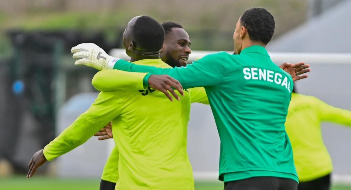 Séance entrainement des Lions du Sénégal