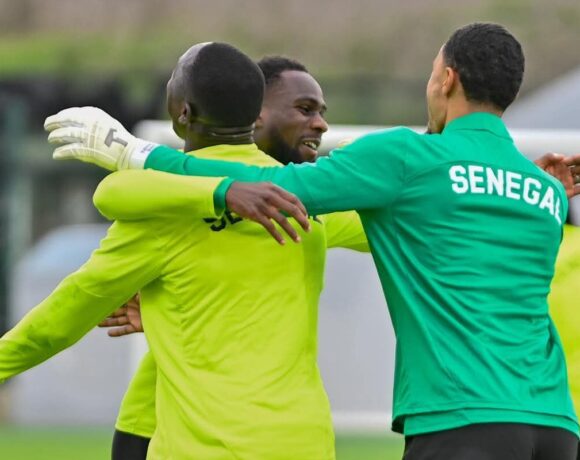 Séance entrainement des Lions du Sénégal