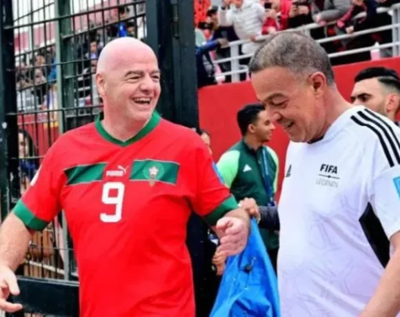 Gianni Infantino et Fouzi Lekjaa