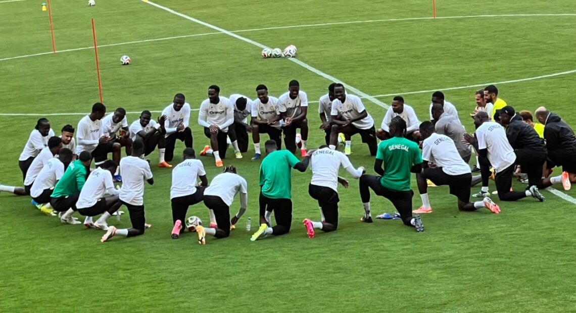 Entrainement du jour des Lions