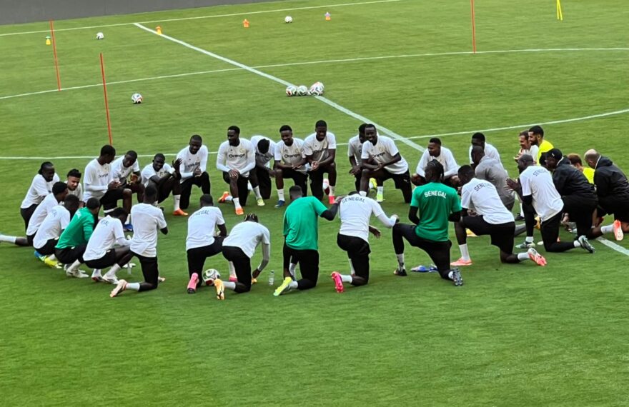 Entrainement du jour des Lions