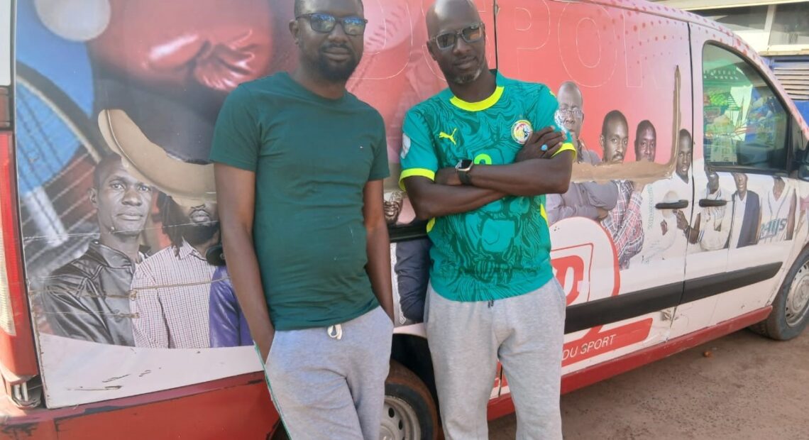 Malang Sané et Demba Varore sur la route de Ziguinchor