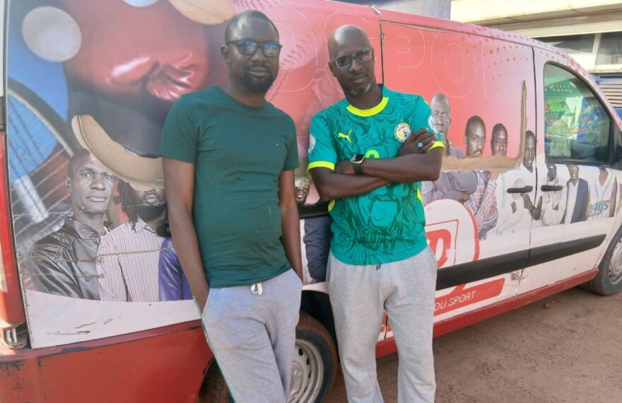 Malang Sané et Demba Varore sur la route de Ziguinchor