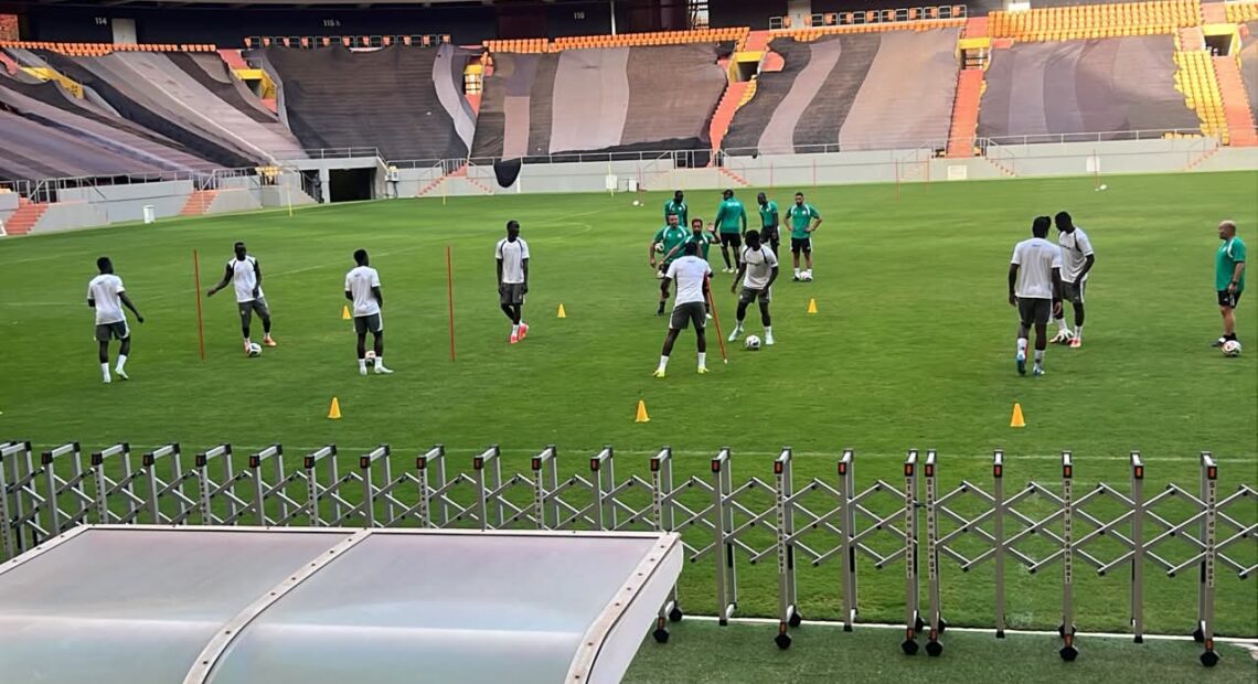Séance entrainement des Lions du Sénégal